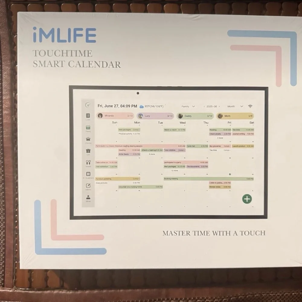 SmartFrame Black Digital Calendar Display